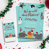 野生動物クリスマスパーティー 招待状