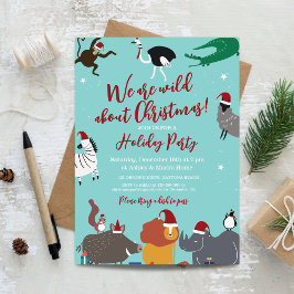 野生動物クリスマスパーティー 招待状