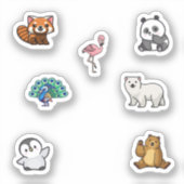 野生動物コレクション シール (正面)