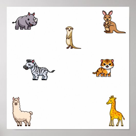 野生動物コレクション ポスター (正面)