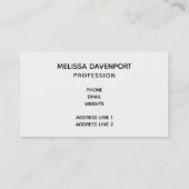 野生動物サファリジャングルパターンの名刺 名刺 (裏面)