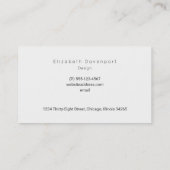 野生動物サファリジャングルパターン 名刺 (裏面)