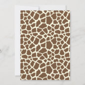 野生動物サファリジャングルベイビーシャワー招待状 招待状 (裏面)