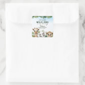 野生動物サファリベイビーシャワー スクエアシール (バッグ)