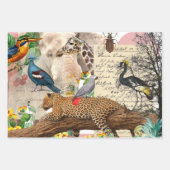 野生動物サファリ ラッピングペーパーシート (正面3)