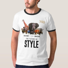 野生動物スタイルのラインナーTシャツ – “The Future of Sty" Tシャツ
