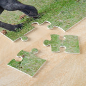 野生動物ゾウの子牛の写真 ジグソーパズル (側面)