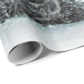 野生動物バッファローの雪写真 ラッピングペーパー (ロールコーナー)