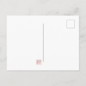 野生動物ヒョウと蝶デジタル絵画ズ ポストカード (裏面)