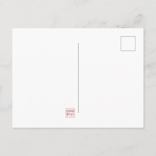 野生動物ヒョウと蝶デジタル絵画ズ ポストカード (裏面)