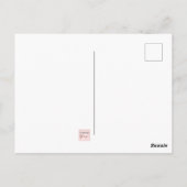 野生動物ヒョウと蝶デジタル絵画ズ ポストカード (裏面)