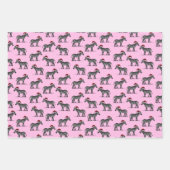 野生動物ヒョウ獅子ゼブラクリスマス ラッピングペーパーシート (正面2)