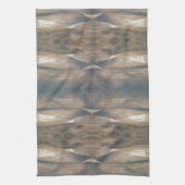 野生動物ヒョウ野生動物パターンブラウンブラック キッチンタオル (縦)