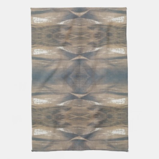 野生動物ヒョウ野生動物パターンブラウンブラック キッチンタオル (縦)