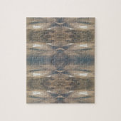 野生動物ヒョウ野生動物パターンブラウンブラック ジグソーパズル (縦)