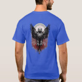 "野生動物プリントTシャツ | 雄大なワシ 🦅 Tシャツ (裏面)
