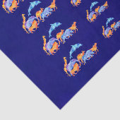 野生動物ランニングの水カラフル色 薄葉紙 (詳細)