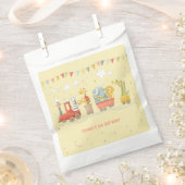 野生動物付き音楽列車子供の誕生日 フェイバーバッグ (クリップ留めされた状態)