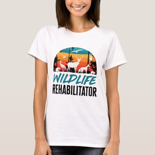 野生動物保護者救助 Tシャツ (正面)