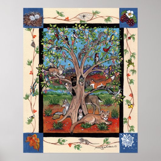 野生動物動物南西木のポスター ポスター (正面)