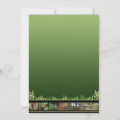 野生動物園のパーティの招待状 招待状 (裏面)