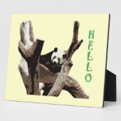 野生動物園写真のジャイアントパンダ。 フォトプラーク (側面)