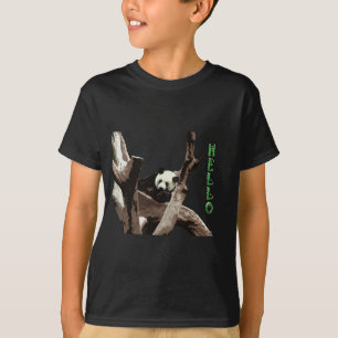 野生動物園写真のジャイアントパンダ。 Tシャツ