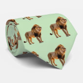 野生動物大きな猫威厳のあるライオン ネクタイ (ロール)