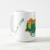 野生動物愛好家のためのカラフルなデザイン コーヒーマグカップ (正面左)