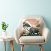 野生動物愛好家のための贅沢なサイ枕 クッション (椅子)