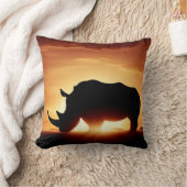 野生動物愛好家のための贅沢なサイ枕 クッション (ブランケット)