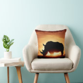 野生動物愛好家のための贅沢なサイ枕 クッション (椅子)