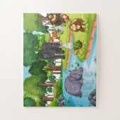 野生動物探検隊：魅惑の森 ジグソーパズル (縦)