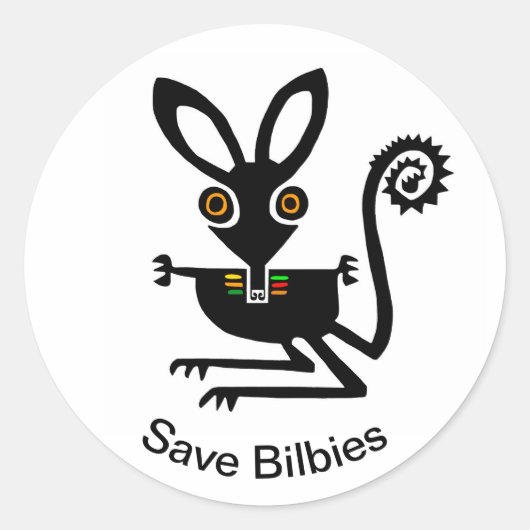 野生動物救- BILBIES-自然 – オーストラリア ラウンドシール (正面)