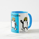 野生動物救- PENGUINS -N背 - マグカップ (正面右)