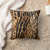 野生動物斑状非対称パターンデザイン1 クッション (ブランケット)