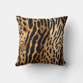 野生動物斑状非対称パターンデザイン1 クッション (裏面)