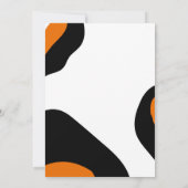 野生動物模様バチェロレッテ招待状 (裏面)