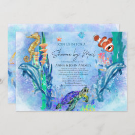 野生動物海シーベビーシャワーバイメール 招待状