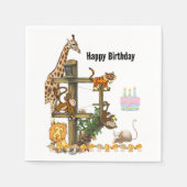 野生動物紙ナプキンス スタンダードカクテルナプキン (正面)