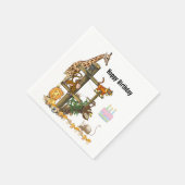 野生動物紙ナプキンス スタンダードカクテルナプキン (角)