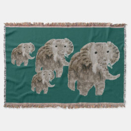 野生動物象の芸術 スローブランケット