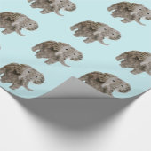 野生動物象の芸術 ラッピングペーパー (角)
