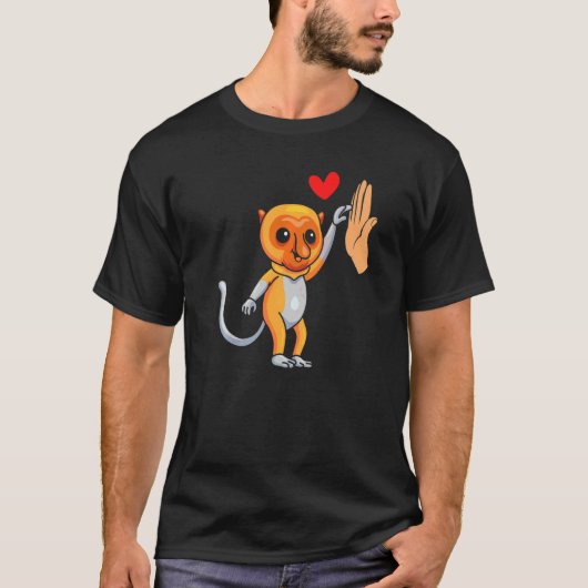 野生動物飼育員テングザルとの対話 Tシャツ (正面)