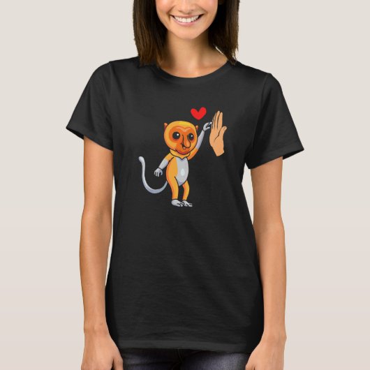 野生動物飼育員テングザルとの対話 Tシャツ (正面)