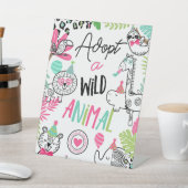 野生動物養育場 台座サイン (インサイチュ)