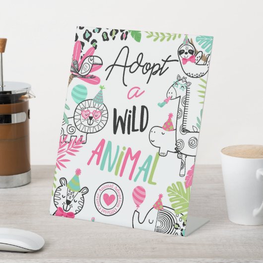 野生動物養育場 台座サイン (インサイチュ)