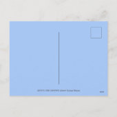 野生動物7月4日の花火、かわいいおもしろい シーズンポストカード (裏面)