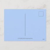 野生動物7月4日の花火、かわいいおもしろい シーズンポストカード (裏面)