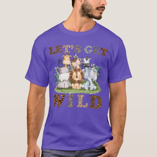 野生動物 かわいい サファリ 女子 Tシャツ (正面)